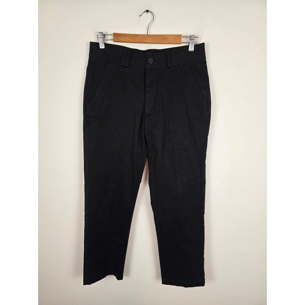 I Love Ugly Mens Black Chino Pants Regular Fit Cotton‎ Stretch Trousers Size S